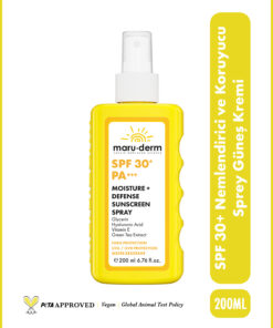 Maru.Derm Nemlendirici ve Koruyucu Sprey Güneş Kremi SPF 30+ PA++++ 200 ML