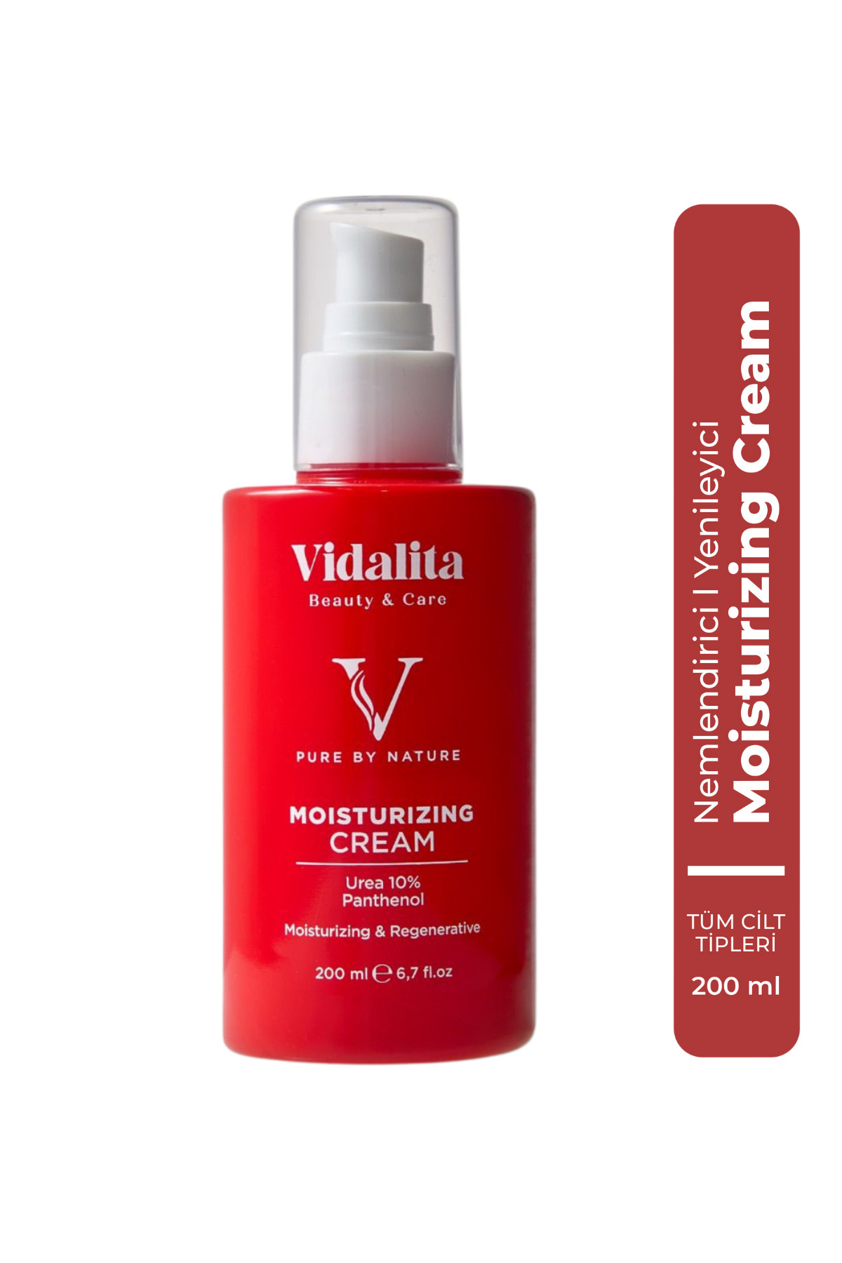 Vidalita Beauty & Care Üre (Urea) & Panthenol Vücut Kremi 200 ml - Atopik, Çok Kuru Ciltler Için Yoğun Nemlendirici Bariyer Onarıcı Krem
