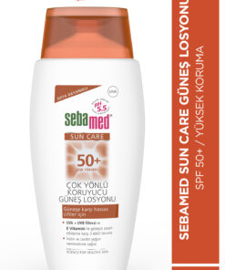Sebamed Güneş Losyonu SPF 50+ 150 ml UVA UVB Filtreli E Vitamini Üçlü Yüksek Koruma Çok Yönlü Yüz ve Vücut