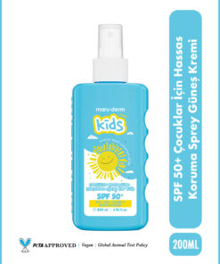 Maru.Derm Çocuklar İçin Hassas Koruma Sprey Güneş Kremi SPF 50+ PA+++ 200 ML