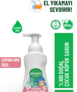 Siveno 0 Doğal Zeytinyağlı Çocuk Köpük Kastil Sabun Yoğun Nemlendirici Arındırıcı Bitkisel Vegan 250ml