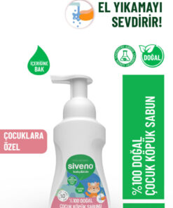 Siveno 0 Doğal Zeytinyağlı Çocuk Köpük Kastil Sabun Yoğun Nemlendirici Arındırıcı Bitkisel Vegan 250ml