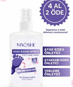 NIVOSHE Ayak Kokusu Giderici Sprey Ayak Ayakkabı Terleme Ter Önleyici Ve Nemlendirici Ayakkabı Koku Spreyi