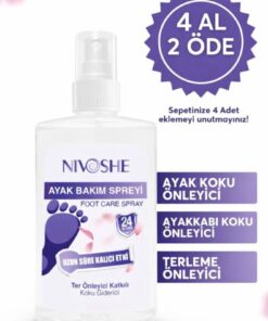 NIVOSHE Ayak Kokusu Giderici Sprey Ayak Ayakkabı Terleme Ter Önleyici Ve Nemlendirici Ayakkabı Koku Spreyi