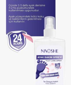 NIVOSHE Ayak Kokusu Giderici Sprey Ayak Ayakkabı Terleme Ter Önleyici Ve Nemlendirici Ayakkabı Koku Spreyi - Görsel 3