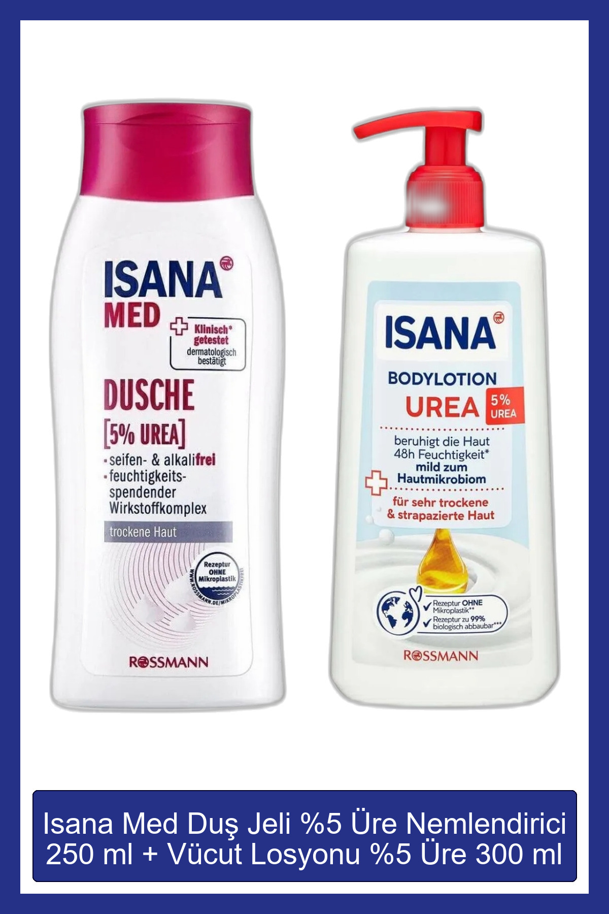 Med Duş Jeli %5 Üre Nemlendirici 250 ml + Vücut Losyonu %5 Üre 300 ml