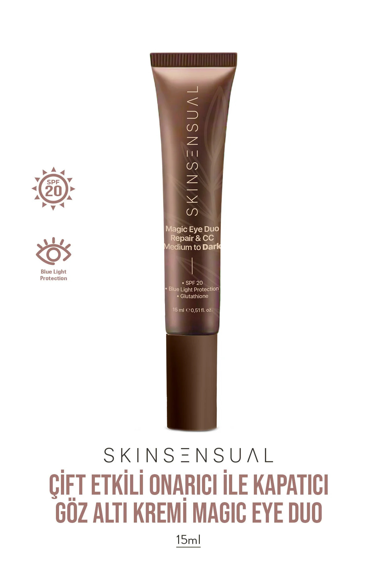 Skin Sensual Magic Eye Duo Repair & CC - Çift Etkili Onarıcı ile Kapatıcı Göz Altı Kremi | Medium to Dark 15ml