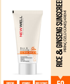 New Well Rice & Ginseng Sunscreen Spf50+ Pirinç Özlü Güneş Kremi 50 ML