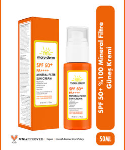 Maru.Derm 0 Mineral Filtre Güneş Kremi SPF 50+ PA++++ 50 ML