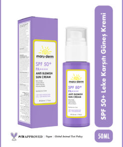 Maru.Derm Leke Karşıtı Güneş Kremi SPF 50+ PA++++ | Yeni Nesil Kore Filtreli 50 ML