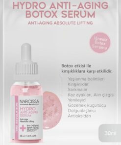 Narcissa Anti-Aging Botox Etkili Serum - Dolgunlaştırıcı ve Sıkılaştırıcı İğnesiz Botox Serumu 30 ML - Görsel 3