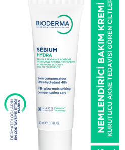 Bioderma Sebium Hydra Kurutucu Akne Tedavisi Gören Ciltler Seramid İçeren Yoğun Nemlendirici Bakım Krem 40ml