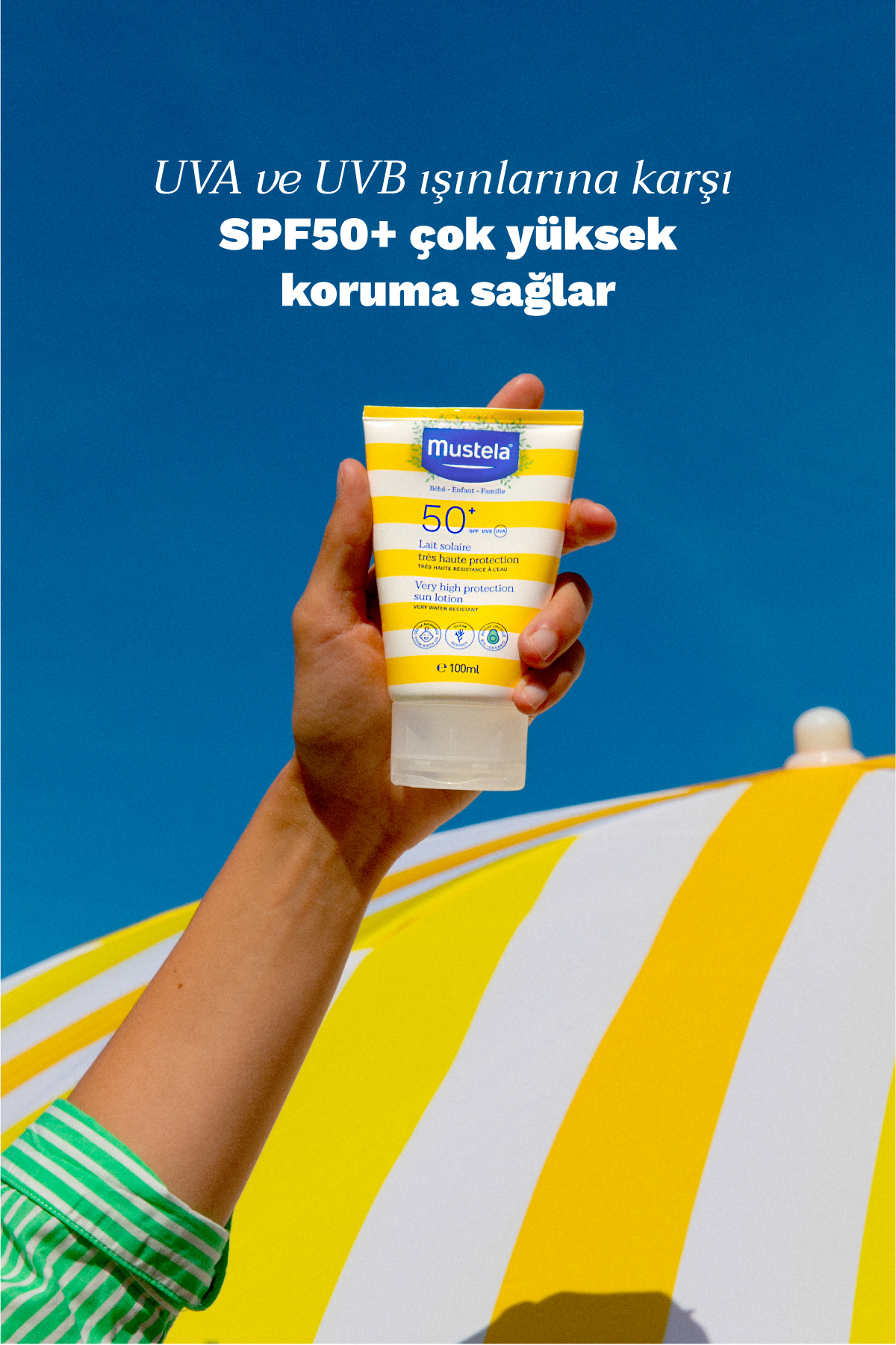 Mustela Çok Yüksek Koruma Faktörlü Güneş Losyonu Tüm Aile İçin Spf 50+ 200 ml - Görsel 3