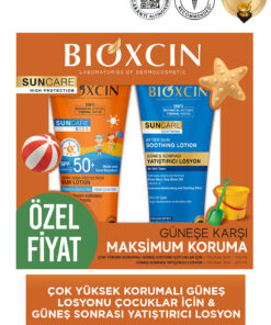 Bioxcin Sun Care Çok Yüksek Korumalı Çocuk Güneş Kremi 50Spf After Sun Hediyeli - % 100 Botanik Aktif 200 ml