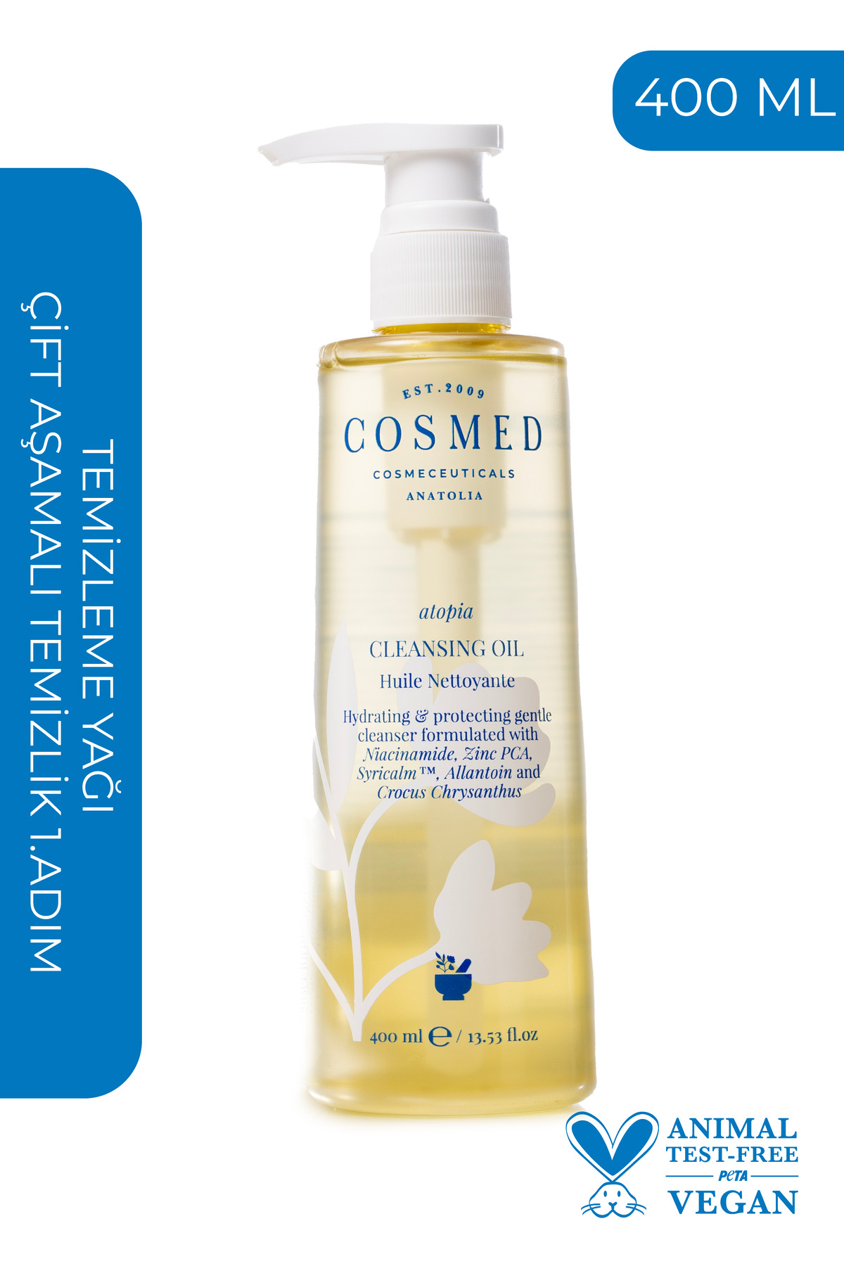 COSMED Temizleme Yağı /Atopia CLEANSING OIL 400 ML