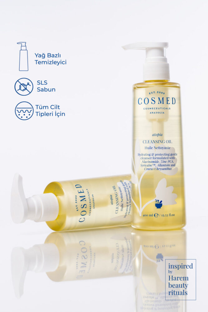 COSMED Temizleme Yağı /Atopia CLEANSING OIL 400 ML - Görsel 2