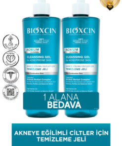 Bioxcin Acnium Sebum Dengeleyici Yüz Yıkama Jeli 500ml 1 Alana 1 Hediye Salisilik Asit Çay Ağacı Niasinamid