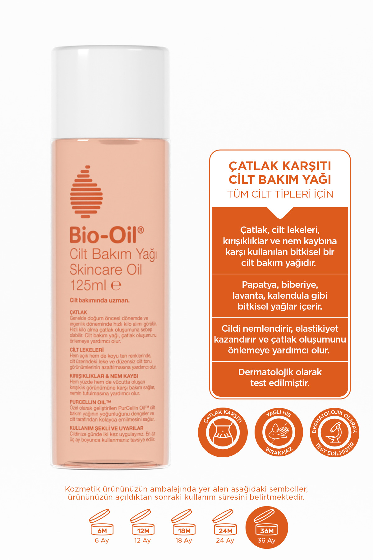 Bio-Oil Çatlak Karşıtı Nemlendirici Cilt Bakım Yağı - Leke Karşıtı Bakım Yağı 125ml - Görsel 3