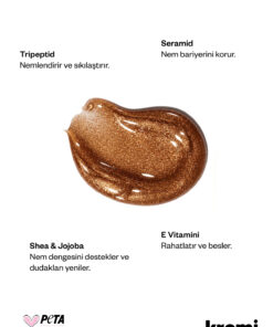 Kremi Dudak Bakım Parlatıcı Lip Balm Sundust, Bronz Simli, Nemlendirici, Peptit, Seramid, E Vitamini 13ml - Görsel 3