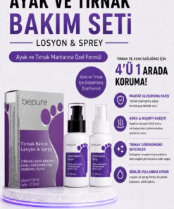 Bepure Ayak Ve Tırnak Mantarı, Kaşıntı Ve Koku Için Losyon & Sprey Seti 100 ml (50ML LOSYON 50ML SPREY)