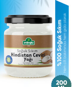 Arifoğlu Hindistan Cevizi Yağı Soğuk Sıkım 200 Ml 0 Doğal