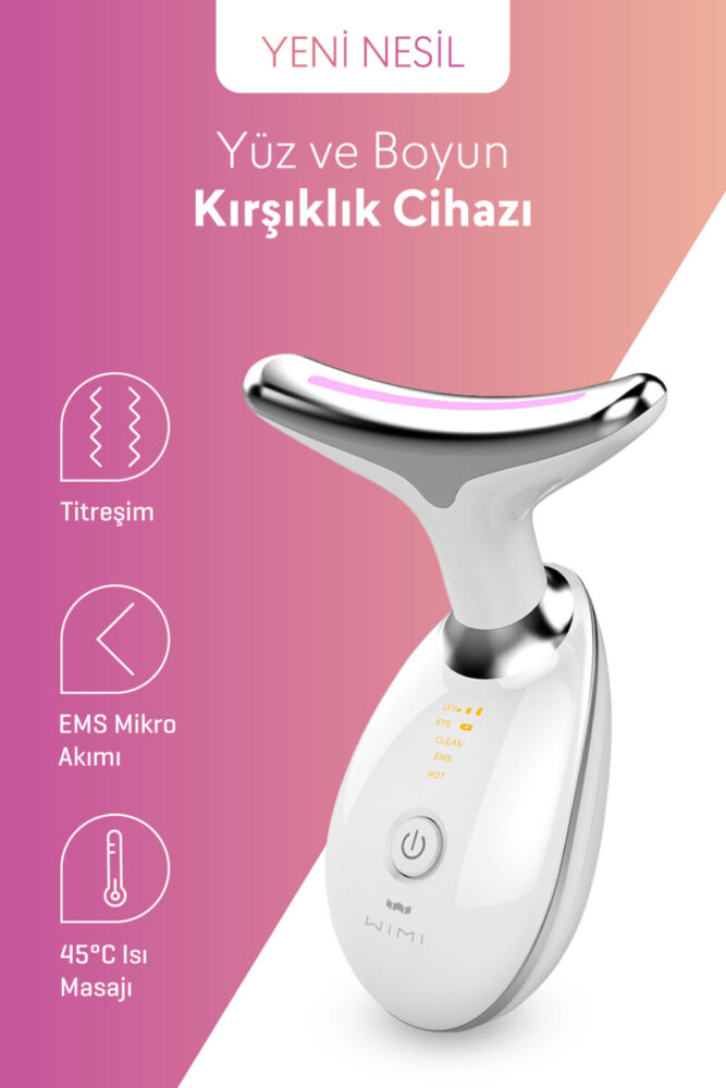 wimi Yüz Ve Boyun Kırşıklık Giderici 3 Modlu Ems Güzellik Cihazı ( Gıdık, Sarkma, Kırışıklık ) - Görsel 2