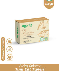 Agarta Doğal El Yapımı Cilt Beyazlatıcı Pirinç Sabunu 150 Gr