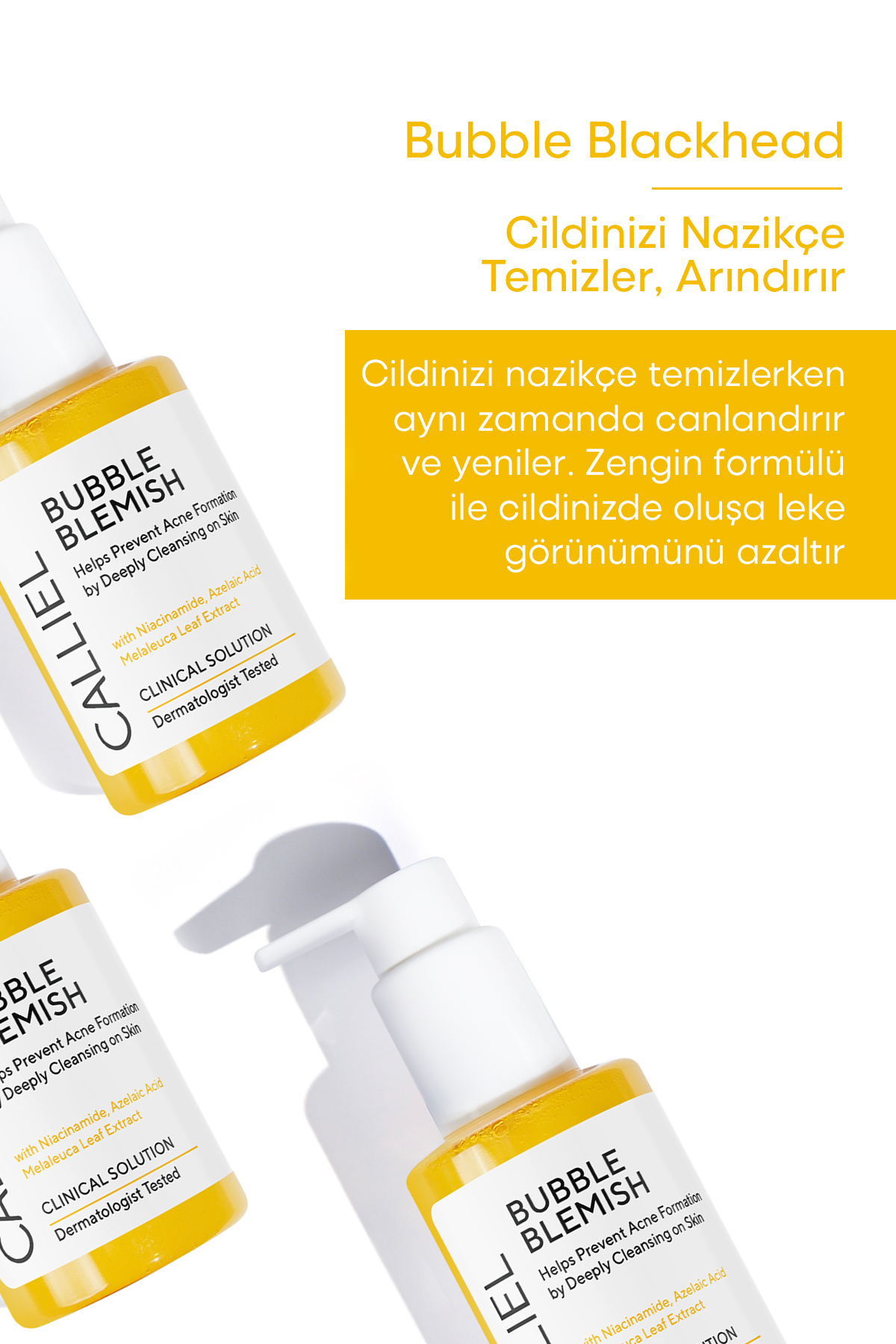 CALLİEL Leke Karşıtı Etkili, Aydınlatıcı Cilt Tonu Eşitleyici Blemish Bubble 120 Ml - Görsel 3