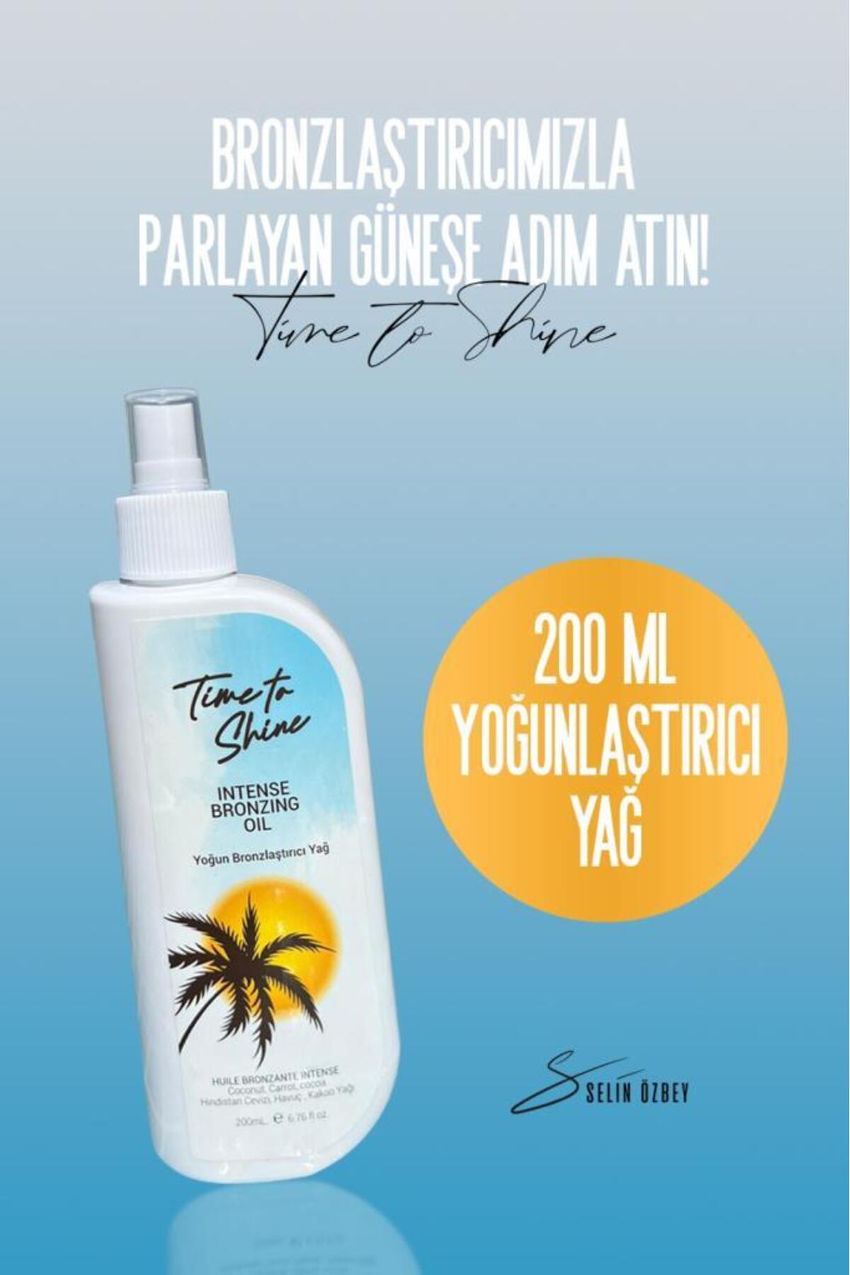 time to shine Selin Özbey Bronzlaştırıcı Güneş Yağı 200ml - Görsel 3