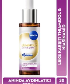 NIVEA Luminous630 Skin Glow Anında Aydınlatıcı Serum 30ml, Eşit Cilt Tonu, Thiamidol, Niasinamid, AloeVera