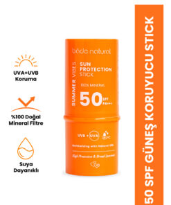 Bade Natural 0 Mineral Filtreli 50 Spf Besleyici Güneş Koruyucu Stick 6g