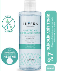 JUVERA Cosmeceuticals Glikolik Asit Içerikli Gözenek Sıkılaştırıcı Arındırıcı Ve Kararma Karşıtı Tonik 200ml