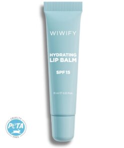 WIWIFY Hydrating Lip Balm SPF 15, Şeffaf & Parlak Bitişli Güneş Korumalı Dudak Bakımı