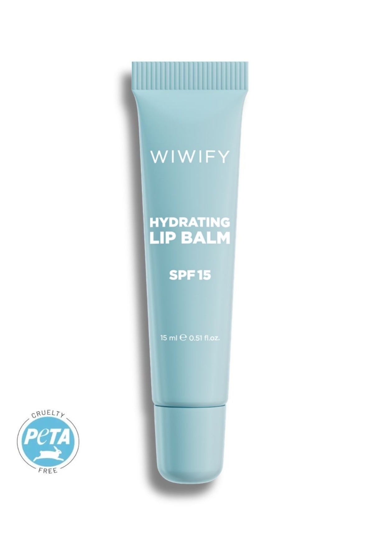 WIWIFY Hydrating Lip Balm SPF 15, Şeffaf & Parlak Bitişli Güneş Korumalı Dudak Bakımı