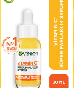 Garnier Vitamin C+ Süper Parlaklık Yüz Serumu 30ML (Niasinamid, Salisilik Asit,Melasyl) Aydınlatıcı Serum