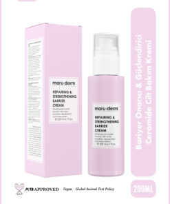 Maru.Derm Bariyer Onarıcı & Güçlendirici Ceramide Cilt Bakım Kremi 200 ML