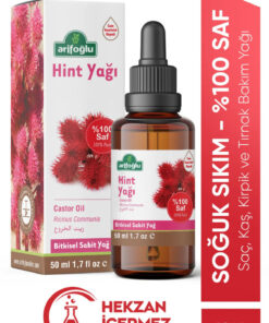Arifoğlu Hint Yağı Soğuk Sıkım 50ml 0 Saf ve Doğal Castor Oil Ricinus communis L.