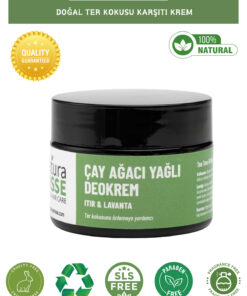 naturamisse Doğal Koltuk Altı Kremi 50 ml (ÇAY AĞACI YAĞLI) Deokrem Ter Kokusuna Doğal Çözüm