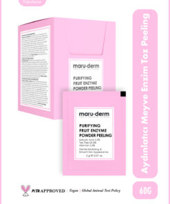 Maru.Derm Arındırıcı Meyve Enzim Toz Peeling 60 G (Salisilik Asit 0.5% + Çay Ağacı Yağı 2% + Allantoin 0.5%)