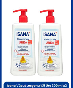 ISANA Vücut Losyonu %5 Üre 300 ml X2 Adet