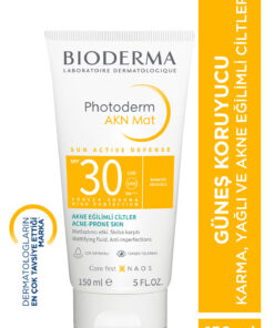 Bioderma Photoderm AKN Mat SPF30 Yağlı & Akne Eğilimli Ciltler Sivilce Karşıtı Güneş Kremi 150 ML
