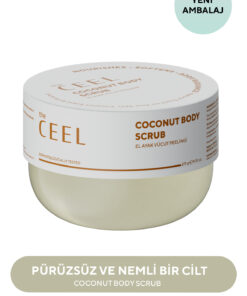 The Ceel Hindistan Cevizi Özlü Nemlendirici, Besleyici, Batık Giderici ve Arındırıcı Vücut Peelingi 275 gr