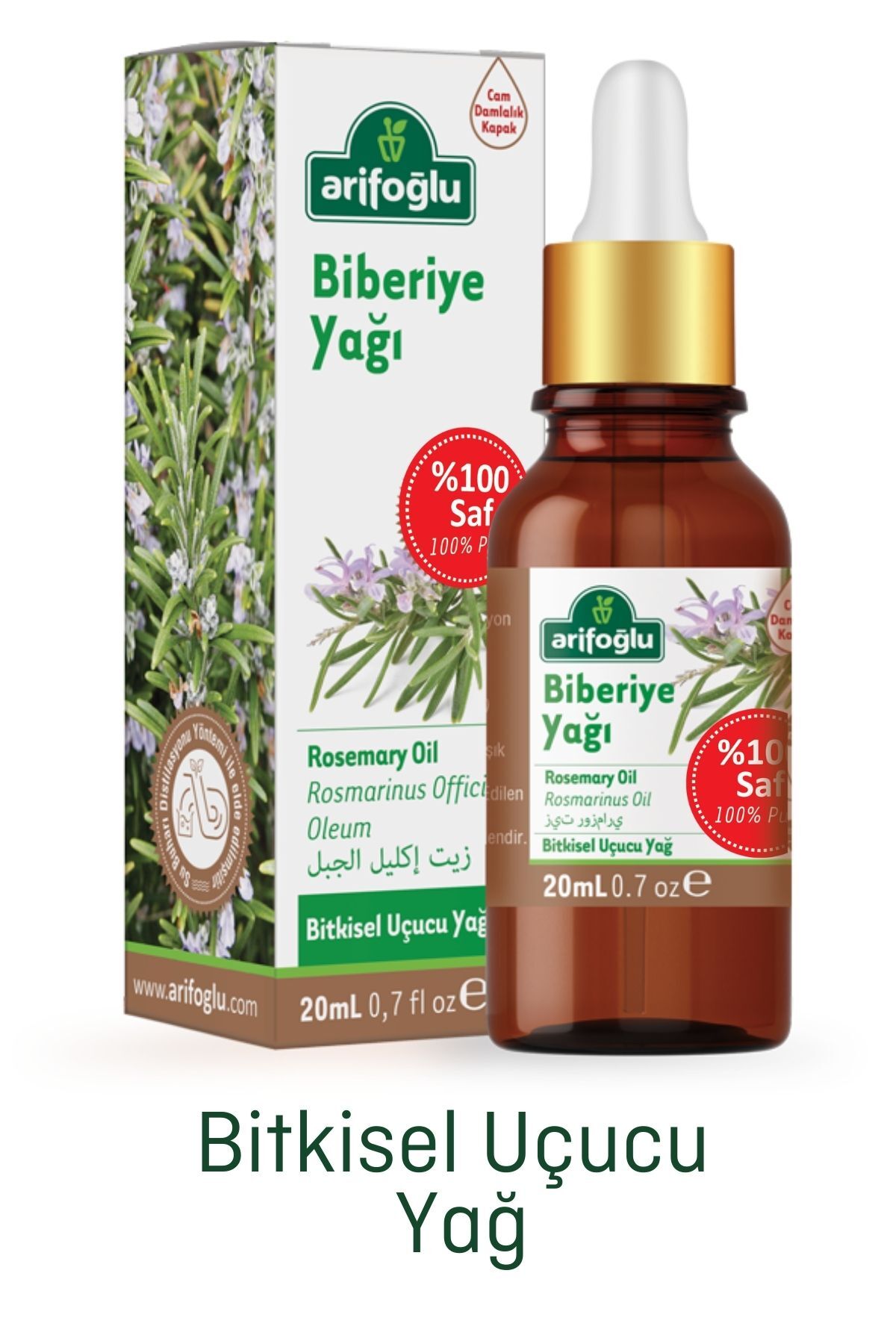 Arifoğlu Biberiye Yağı 20ml 0 Saf Ve Doğal Rosemary Oil
