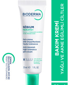 Bioderma Sebium Kerato+ Salisilik Asit İçeren Sivilce Akne Lekesi Siyah Nokta Karşıtı Nemlendirici Krem 30ml