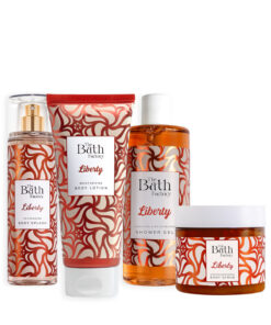 THE BATH FACTORY Liberty Duş Jeli + Vücut Spreyi + Vücut Losyonu + Vücut Peelingi