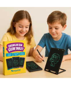 NASYONEL TOYS Digital Çocuk Yazı Çizim Tableti Lcd 8.5 Inc Ekranlı Ve Bilgisayar Kalemli