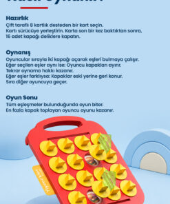 M&H Hafıza Eşleme Oyunu - Eğitici ve Öğretici Hafıza Güçlendiren Oyun - Görsel 3