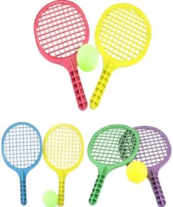 Toys 5 Adet Oyuncak Plastik Tenis Raketi Karne Hediyesi Doğum Günü Hediyelik 16 cm Mini Boy (5 Set)