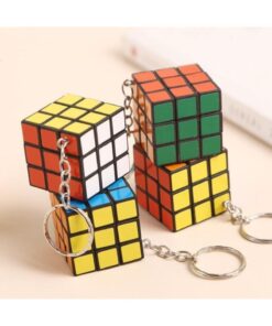 Genel Markalar 1 adet Mini Rubik Zeka Küpü Sabır Küpü Anahtarlık 3 X 3 Cm 1 Ad.