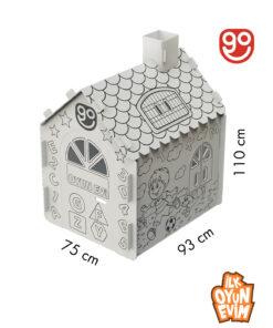 Alternative view of Go Toys İlk Oyun Evim Xxl Boy Dayanıklı Karton Boyama Aktivite Evi Boyanabilir Karton Çadır boyama evi